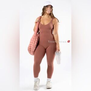PARAGON RELUNA 'AIRBRUSHED SCULPTSEAM JUMPSUIT' IN AMBER